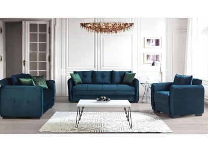 Schlafsofa Garnitur Sitzpolster Sofagarnitur Couch 3+2+1 Sitz Couchen Sofas	