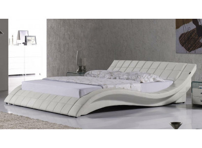 Designer Polsterbett Weiß Bett Betten Lederbett Doppelbett Ehebett Designerbett