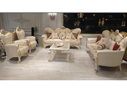 Sofagarnitur Set 5tlg 3+3+1+1 Sitzer Couchtisch Sofa Sofas Sessel Sitz Garnitur
