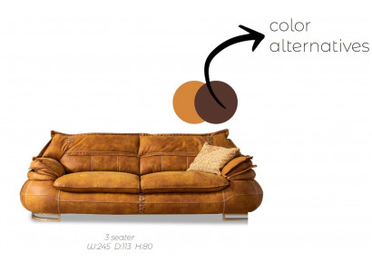 Dreisitzer Luxus 3 Sitzer Couch Polster Klassisch Sitz Sofas Wohnzimmer Möbel