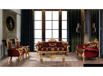 Sofagarnitur 3+3+1+1 Sitzer Couchtisch Garnitur Sofas Sessel Luxus Set 5tlg