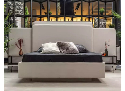 Makelloses modernes Designer-Bett für Ihr Schlafzimmer in Weiß	