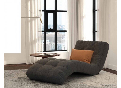 Chaiselounge Chesterfield Liege design Club Chaise Polster Stoff Couch Sofa neu