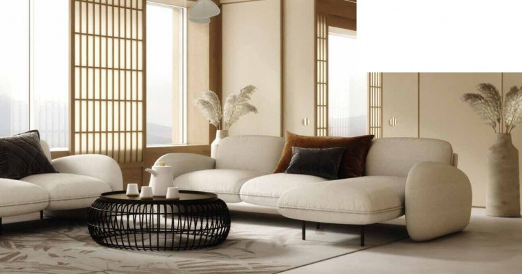 Ecksofa L-form Sitz Eck Sofas Stoff Wohnzimmer Design Couchen Polster Modern
