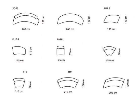 Ecksofa U-Form xxl Sofas Wohnlandschaft Sofa Garnitur 3tlg. Sofas Rund Couchen
