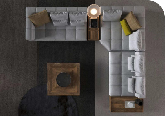 Weiße Ecksofagarnitur Textilsofas Luxus Couchen L-Form Garnitur Neu