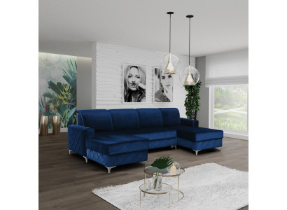 Modern Relax Sitz Möbel Wohnlandschaft Möbel Ecksofa U-form Luxus Textil Polster