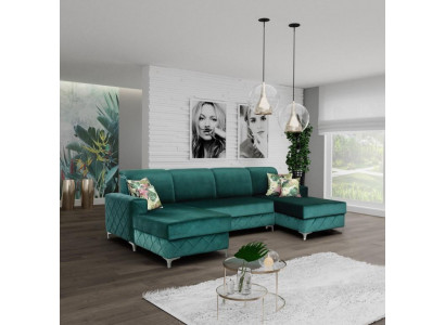 Luxus Sofas Ecksofa U-form Polster Modern Relax Sofas Couch Möbel Wohnlandschaft