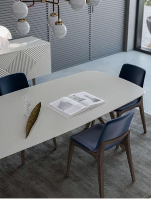 Esszimmergarnitur Moderne Esszimmergarnitur Weißes Sideboard mit Stauraum