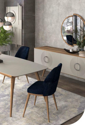 Essgruppe Luxus Tisch Mit Stühlen Esszimmermöbel Moderner Esszimmerset
