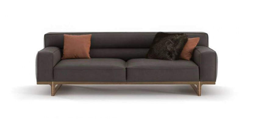 Grauer Dreisitzer Moderne Luxus Couch Wohnzimmermöbel Wohnzimmer Sofa