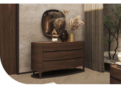 Braune Designer-Kommode im modernen Stil mit Stauraum Schlafzimmermöbel