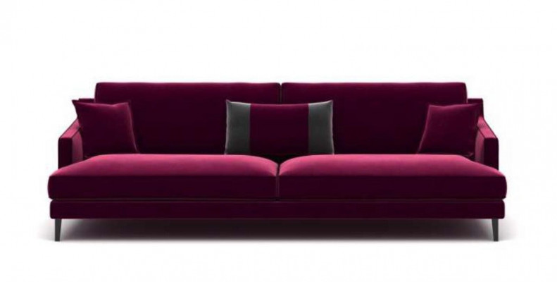 Rosa Dreisitzer Moderne Couch Wohnzimmer Sofas Stilmöbel Luxus Design
