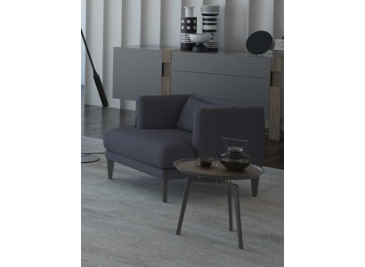 Grauer Einsitzer Luxus Designer Sessel Ruhesessel Ohrensessel Modern