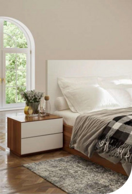 Brauner Schlafzimmer Nachttisch Moderne Echtholz Schlafzimmermöbel Neu