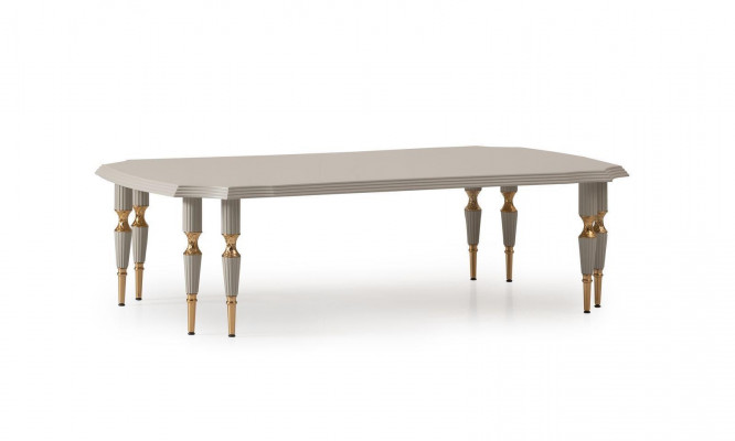 Essgruppe Essecke Esstisch Stühle 9tlg Esszimmer Beige Holz Anrichte