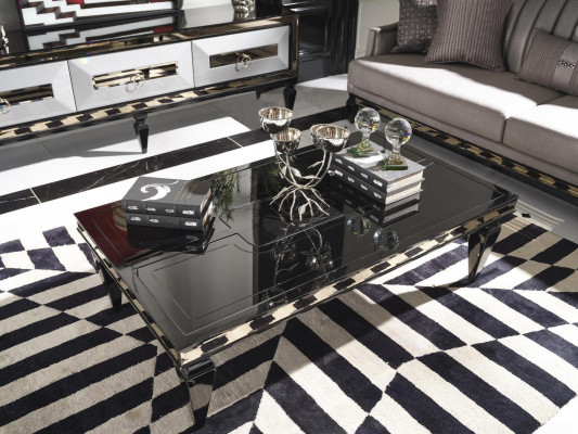 Garnitur Sofa 4 Sitzer Stoffsofa Couchtisch Grau TV Ständer Set 3tlg