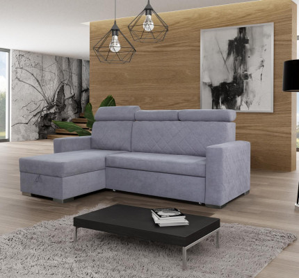 Design Couch Lounge Eck Modern Textil Ecksofa L-form Wohnlandschaft Relax Sitz