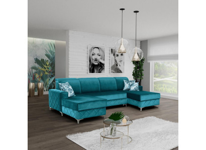 Modern Relax Sitz Luxus Möbel Wohnlandschaft Sofa Couch Ecksofa U-form Polster