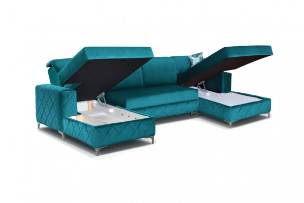 Modern Relax Sitz Luxus Möbel Wohnlandschaft Sofa Couch Ecksofa U-form Polster