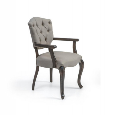 Esszimmer Designer Chestefield Stuhl Holz Luxus Stil Modern Polsterstuhl Neu