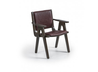 Möbel Esszimmer Design Stuhl mit Armlehnen Holz Stuhl Polstersitz Neu