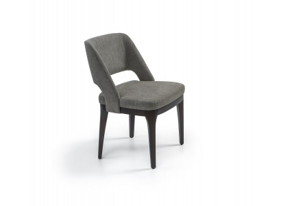 Grau Stuhl Luxus Designer Möbel Esszimmer Polstersitz Modern Einrichtung