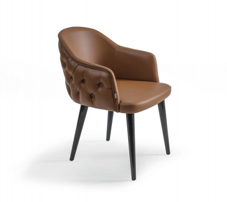 Chestefield Stuhl mit Armlehnen Designer Esszimmer Modern Einrichtung