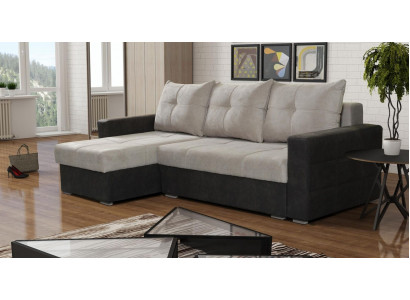 Luxus Ecke Couch L-Form Edel Modern Sofas Italien Möbel Textil Beige Stoff Neu