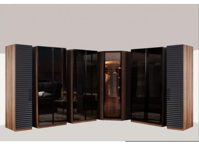 Schlafzimmer Möbel Moderner Eckschrank Luxuriöser Holz Kleiderschrank