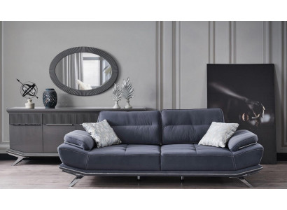 Modern Blau Farbe 3-Sitzer Sofa Komfort und Stil in einem Ensemble neu