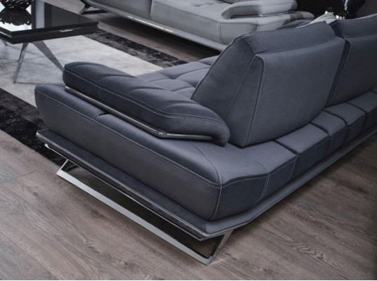 Modern Blau Farbe 3-Sitzer Sofa Komfort und Stil in einem Ensemble neu