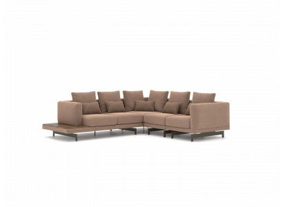  Polstermöbel Ecksofa L-Form Sofa Couch Polster Textil Luxus Einrichtung