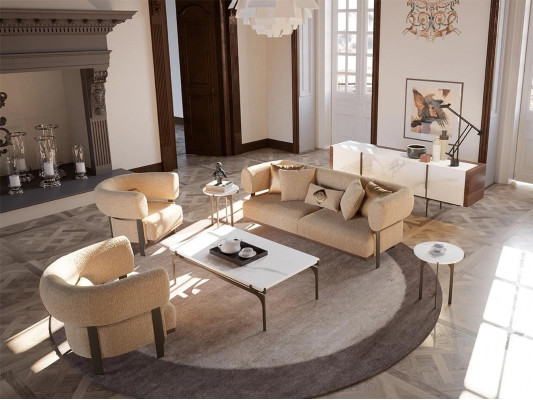 Luxus Möbel Sofagarnitur Couch Sofa Polster Set Garnitur Wohnzimmer Neu