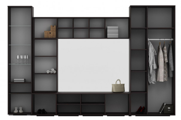 Wohnzimmer Wandregal TV Schrank Wandschränke Regal Holz Wohnzimmer Möbel Neu