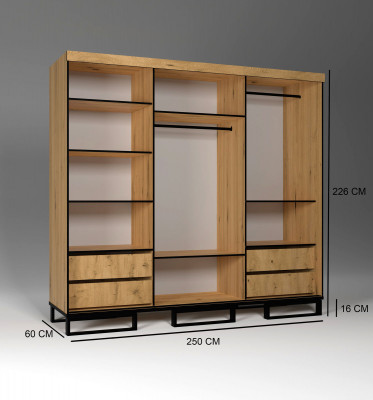 Mehrzweck Kleiderschrank Schlafzimmer Regale Loft Regal Schränke Schrank Holz