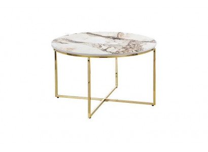  Couchtisch modern Wohnzimmermöbel minimalistische Metalltischplatte Beige Neu
