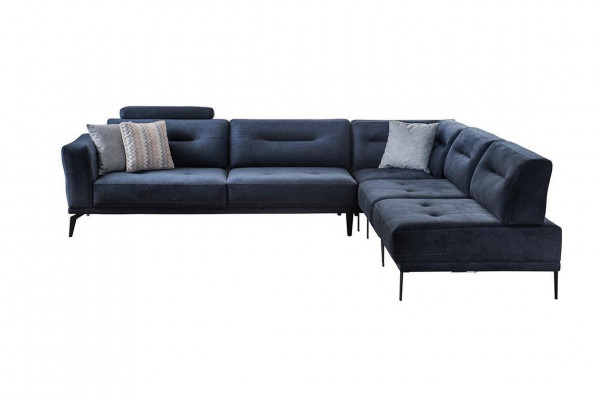  L-Form Luxus Wohnzimmer 4-Sitzer Stoffsofa Ecksofa Modern Design