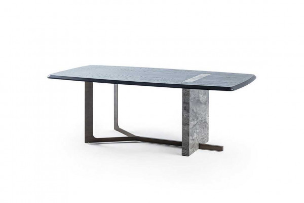  Modern Rechteckig Esszimmer Esstisch Grau Holz Luxus Design Tisch