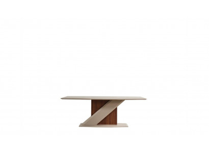  Schicker bequemer Esstisch im Esszimmer in beige Farbe aus Qualitätsholz