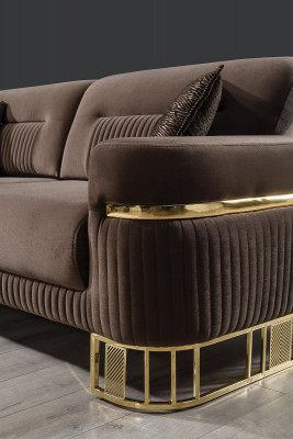  Luxus Wohnzimmer Set 3tlg. Luxus Sofagarnitur 3 + 3+ 1 Sitzer Neuheit