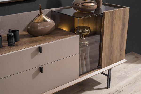  Modern Schlafzimmer Set Perfekte Bett 2x Nachttische und Schminktisch