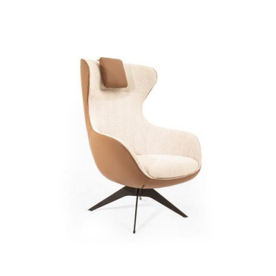  Luxuriöser gepolsterter Sessel in Beige für das Wohnzimmer Perfekte