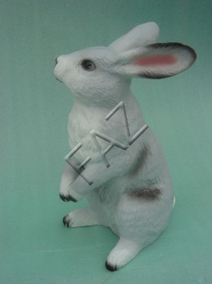 Design Hase Figur Garten Statue Skulptur Figuren Skulpturen Dekoration Neu c427