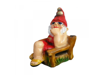 Garten Haus Dekoration Figur Statue Skulpturen Deko Figuren Zwerg Handarbeit K13
