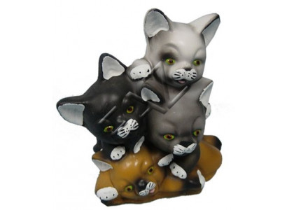 Design Katzen Figur Garten Statue Skulptur Figuren Skulpturen Dekoration  Neu	