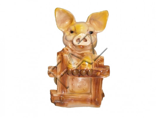 Design Schwein Figur Garten Statue Skulptur Figuren Skulpturen Dekoration C33