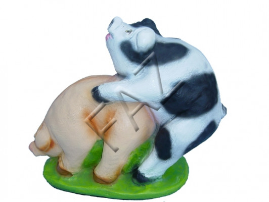 Design Schwein Figur Garten Statue Skulptur Figuren Skulpturen Dekoration c48