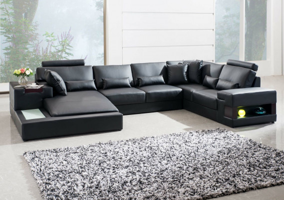 Moderne Designer Ecksofa U Form Wohnlandschaft Couch Sofas Polster