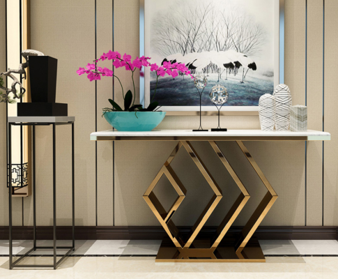 Konsolentisch Beistelltisch Konsole Metall Tischkonsole Tisch Wand